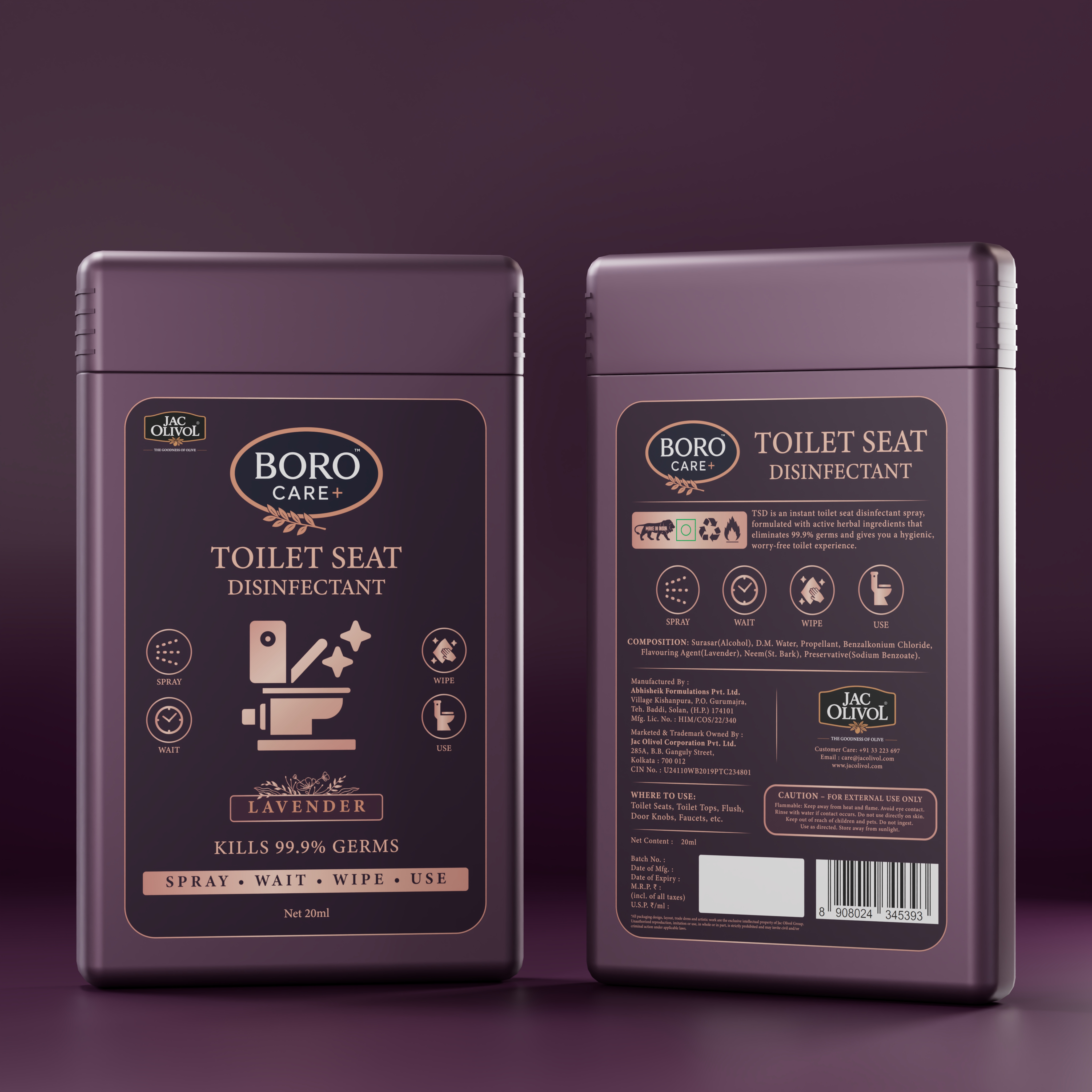 Boro Care+ Toilet Seat Disinfectant