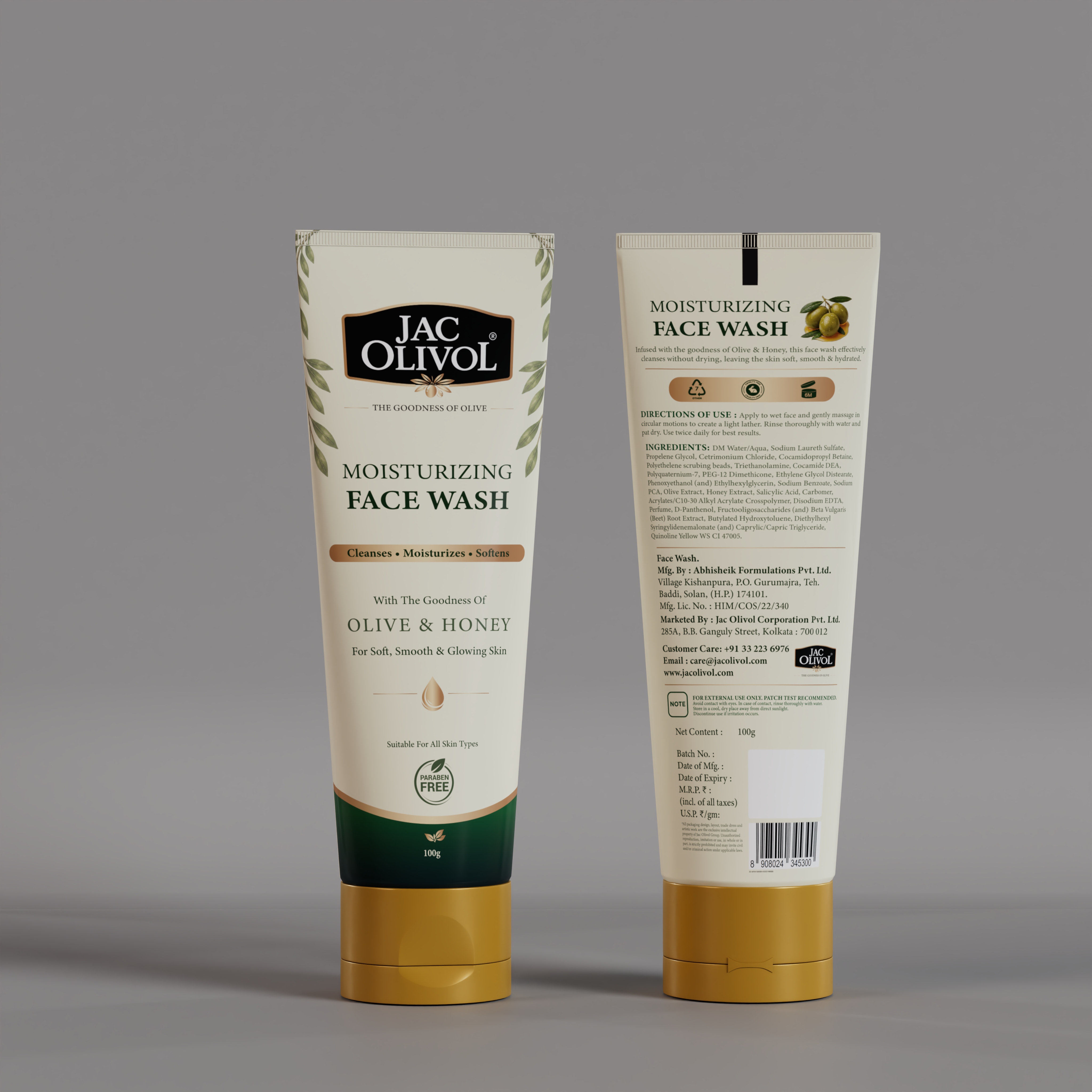 Jac Olivol Moisturizing Face Wash